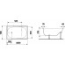Sēdvanna Riga Mini,70cmx105cm Sēdvanna Riga Mini,70cmx105cm